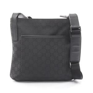 GUCCI Black Leather Shoulder Bag